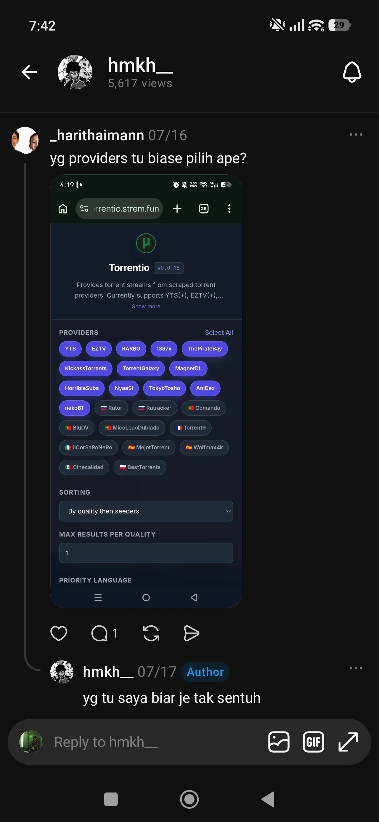 screenshot from Threads too