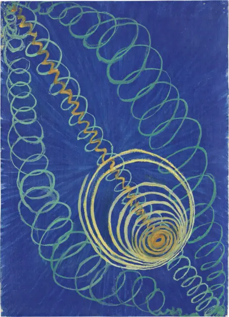 Primordial Chaos, No. 16 (WU/Rose series, Group I) by Hilma af Klint, 1906–07