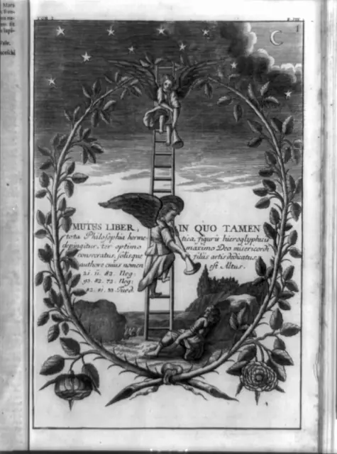 Frontispiece (Jacob's Ladder), from Mutus Liber by Anonymous ("Altus"), 1702 (first published 1677)