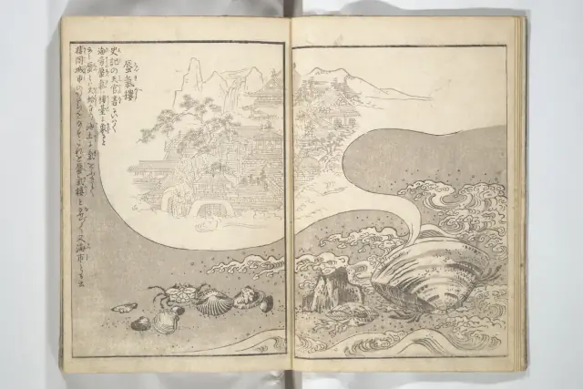 The Clam's Mirage (Shinkirō), from Konjaku Hyakki Shūi by Toriyama Sekien, 1781